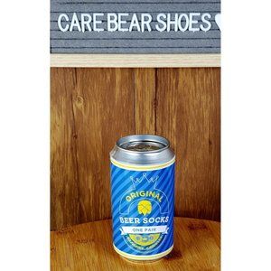 New Original Beer Socks In a Can SOCK CANDY Mens Size 8-12 Novelty NWT